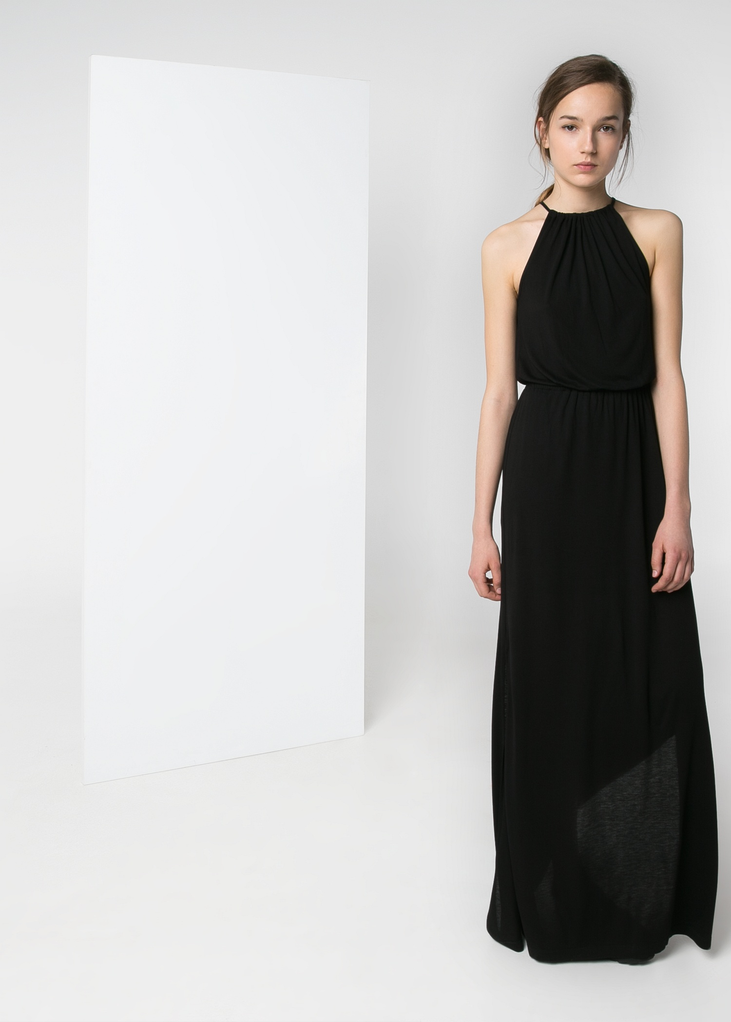mango black maxi dress