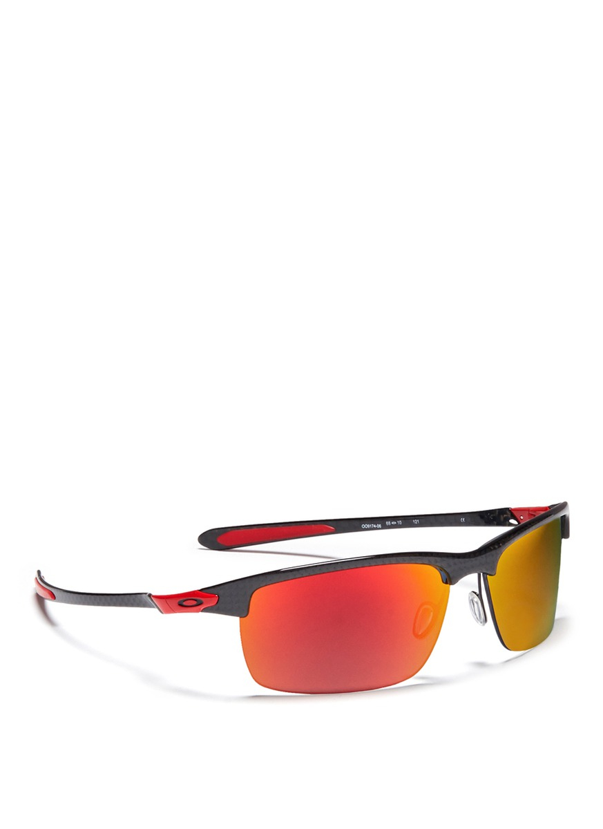 Oakley Carbon Blade Scuderia Ferrari Polarized Sunglasses OO9174-06  Carbon/Ruby