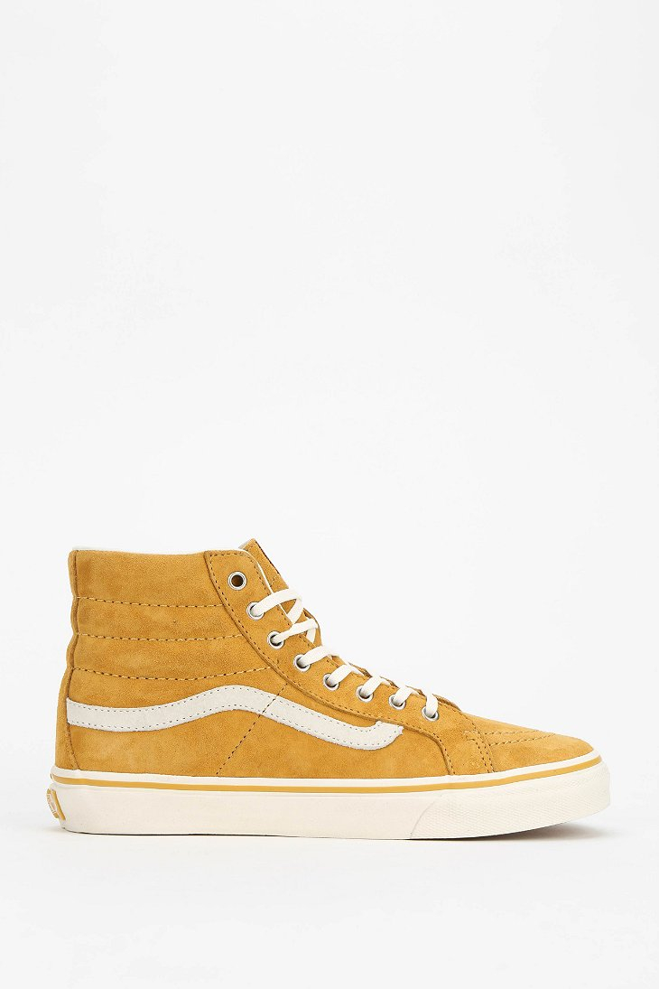 womens high top yellow vans