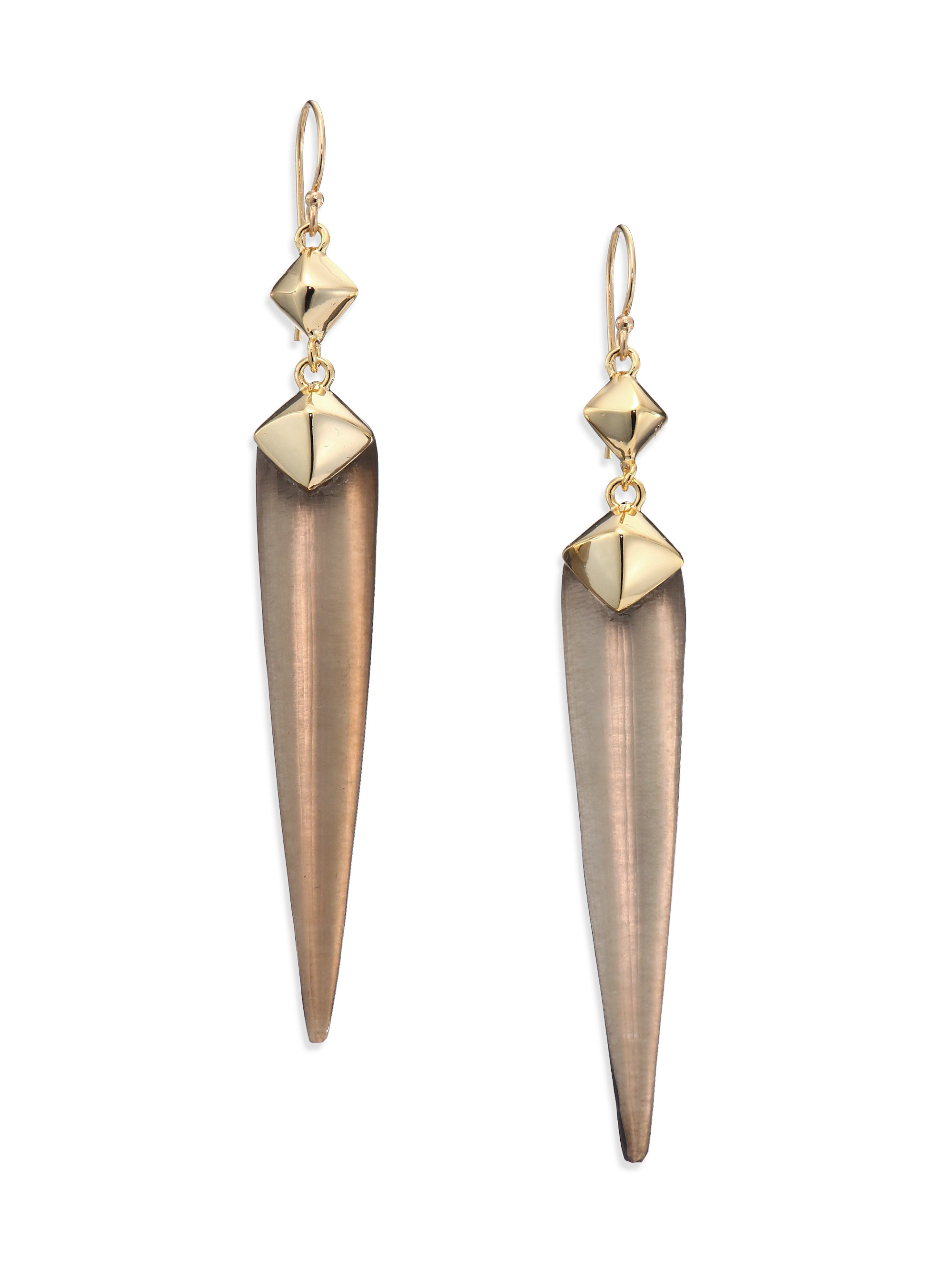 Lyst Alexis Bittar Lakana Lucite Studded Spear Drop Earrings In Gallery