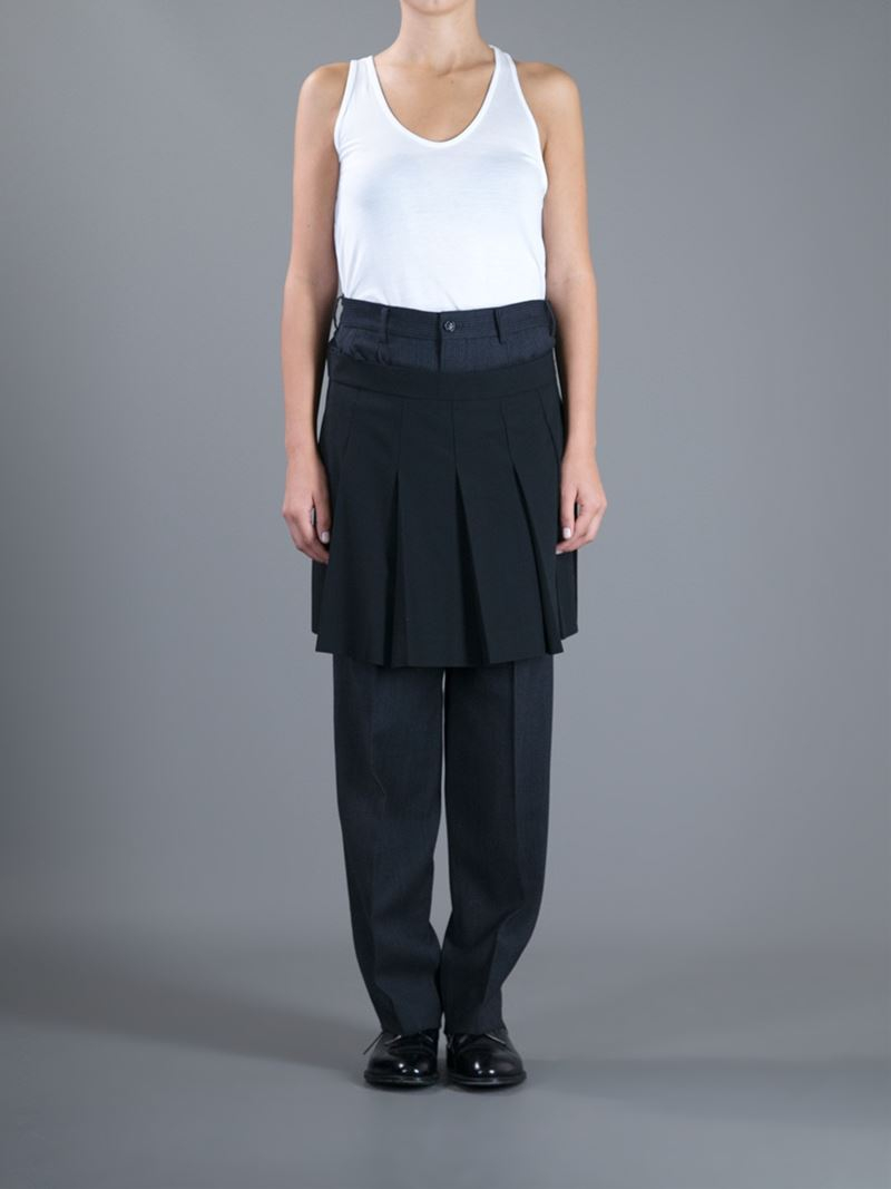 comme des garcons skirt pants