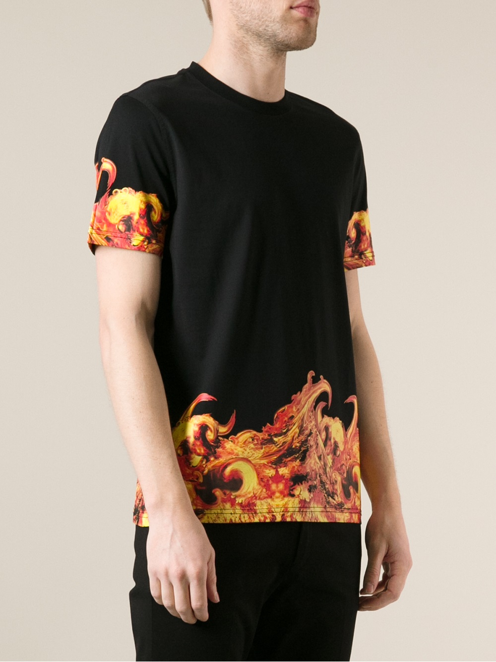givenchy flame t shirt