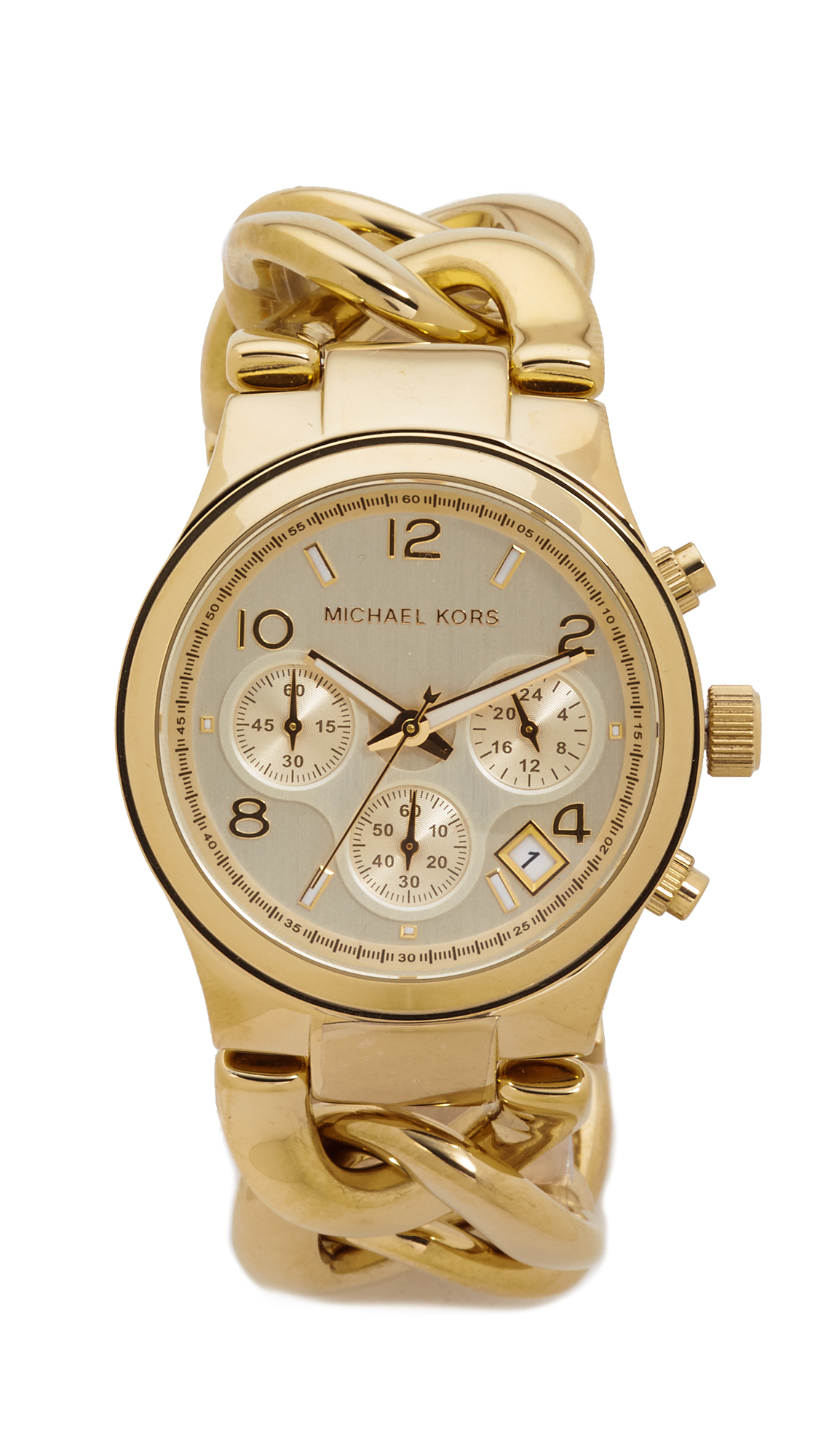 Michael Kors Runway Twist Watch Gold in Metallic Lyst