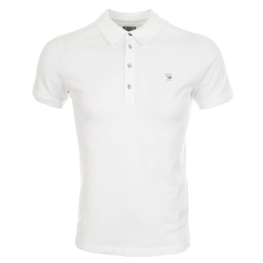 DIESEL Cotton T Alfred Polo T Shirt in White for Men Lyst