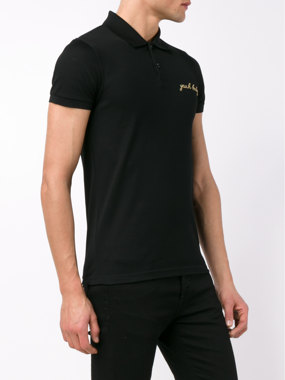 baby black polo shirt