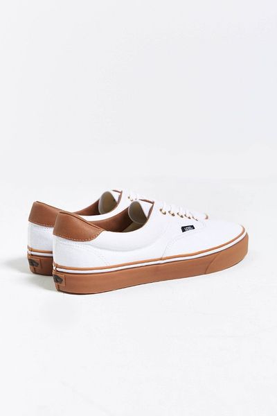 vans white leather gum sole
