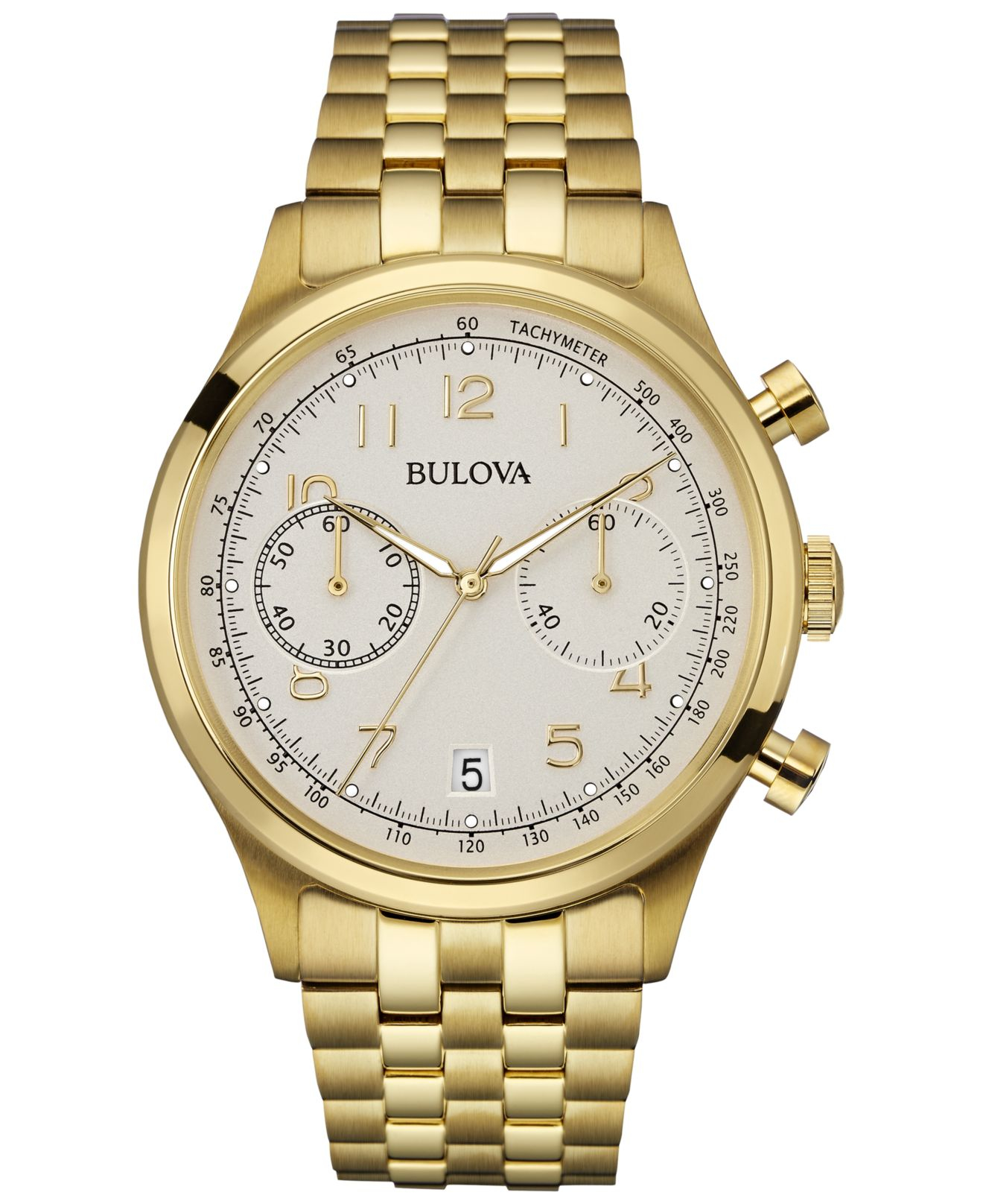 Lyst - Bulova Men's Chronograph Gold-tone Stainless Steel Bracelet