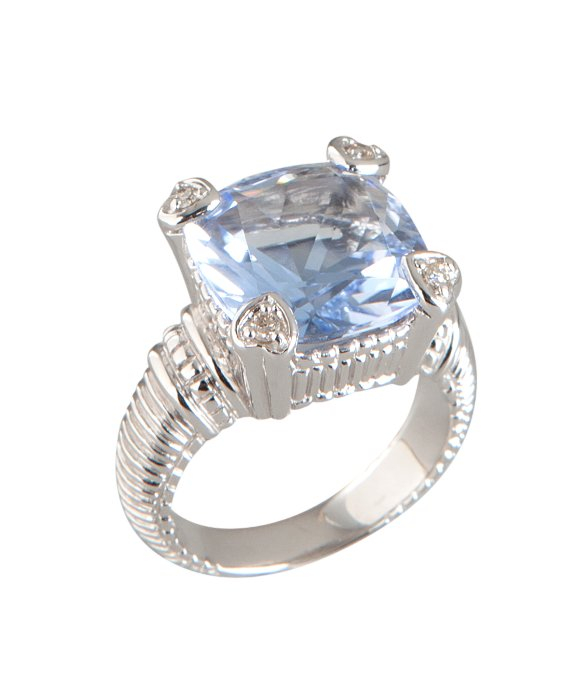 Lyst - Judith ripka Blue Quartz And Diamond 'Fontaine' Ring in Metallic