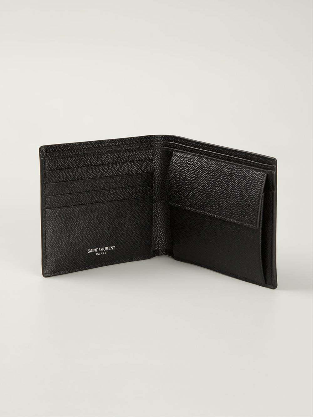 Saint Laurent Black & Red Stars Wallet for Men