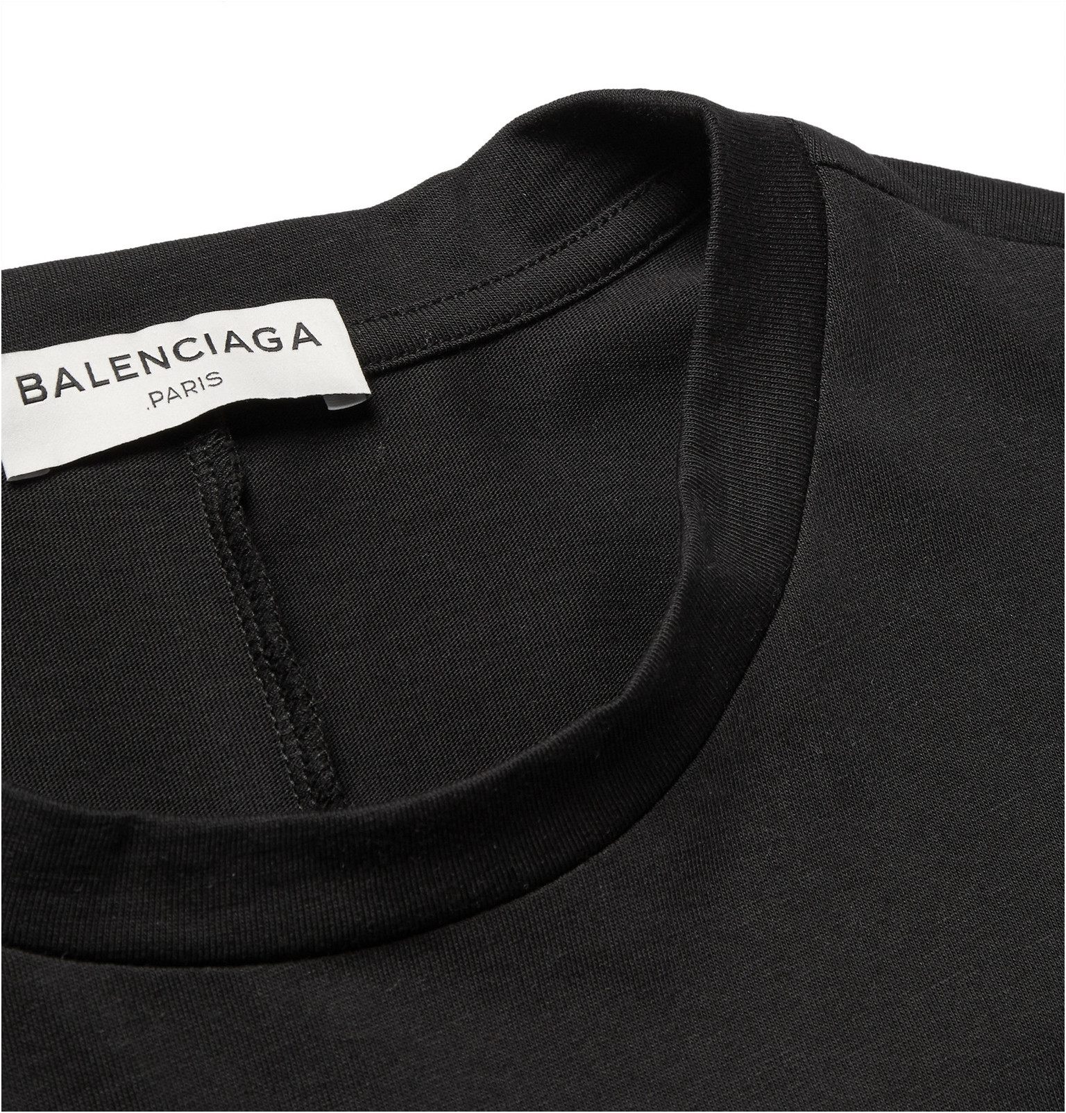 balenciaga plain black shirt