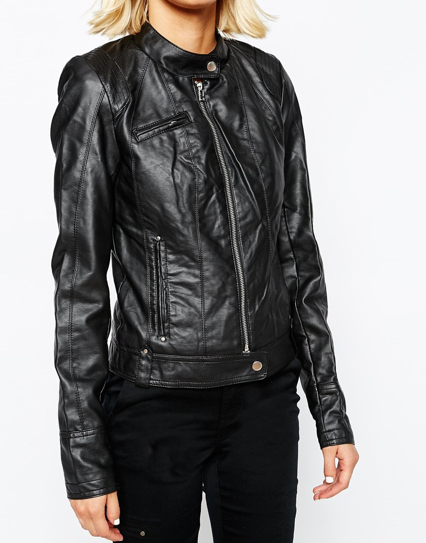 Vero Moda Black Leather Jacket Images