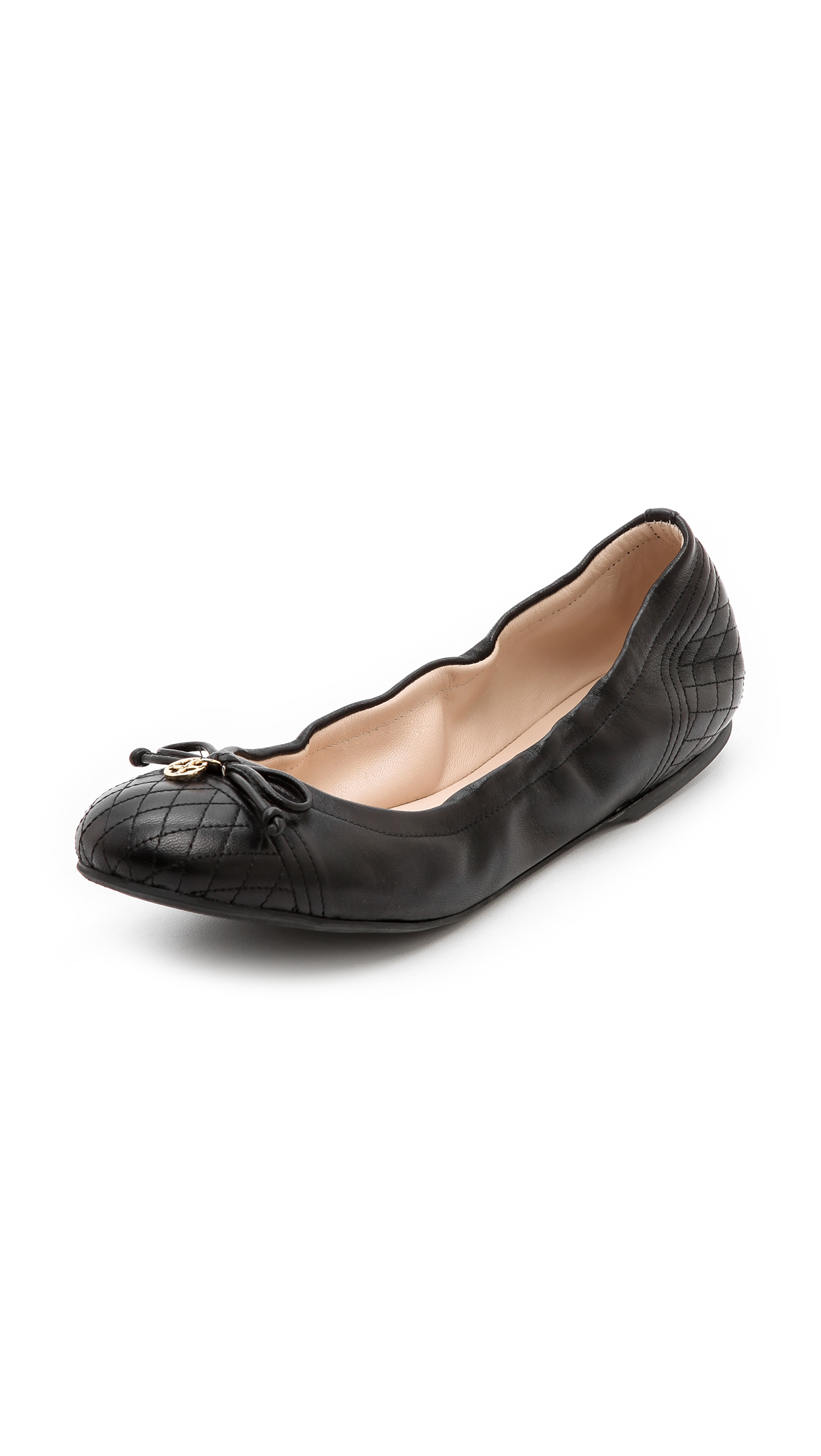 elasticized ballet flats