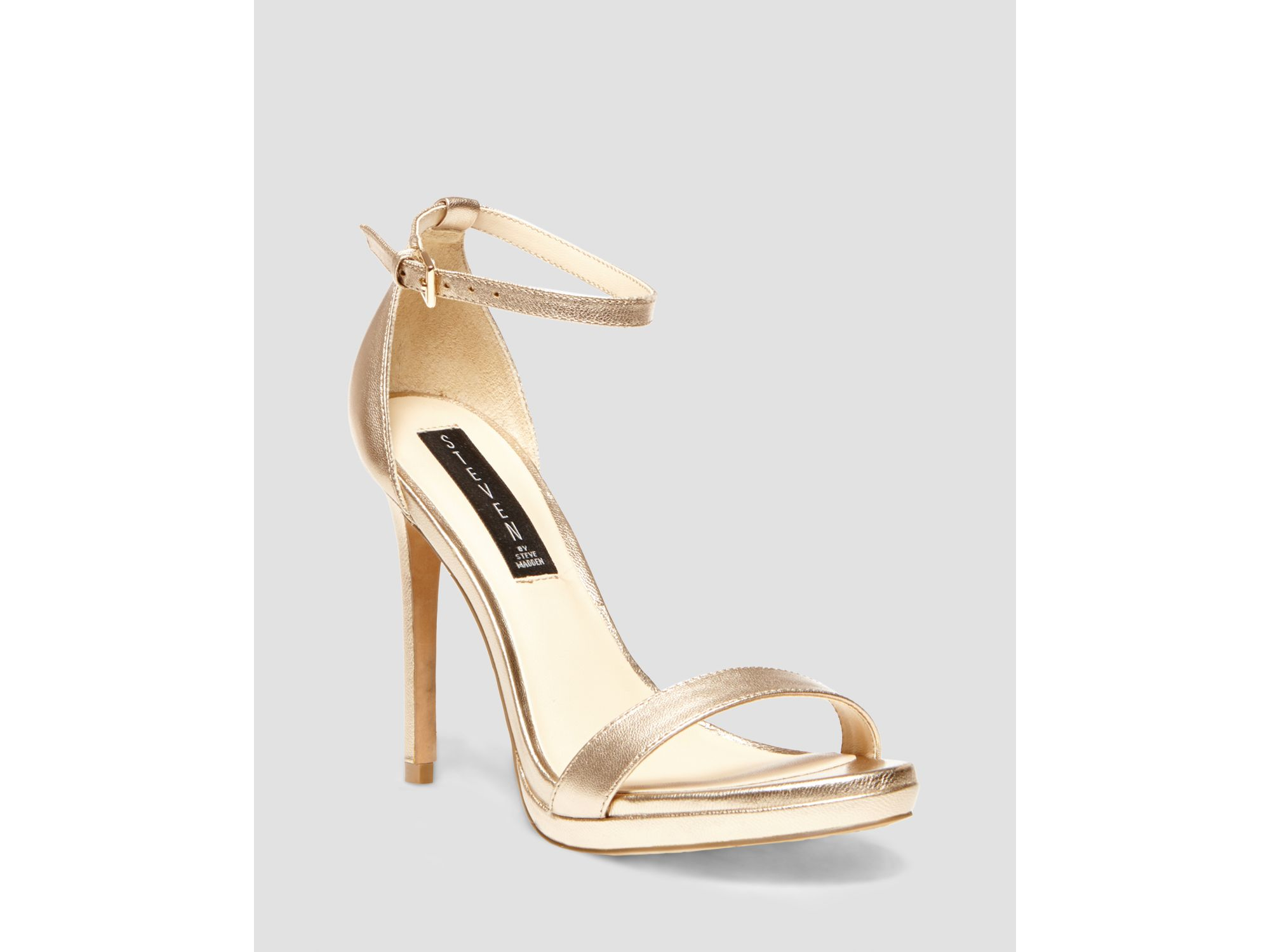 steve madden gold sandal heels