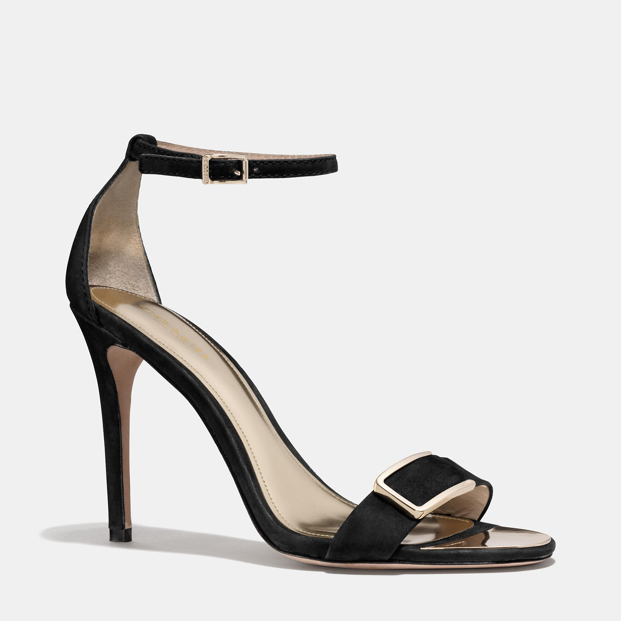 COACH Hampton Heel in Black Lyst