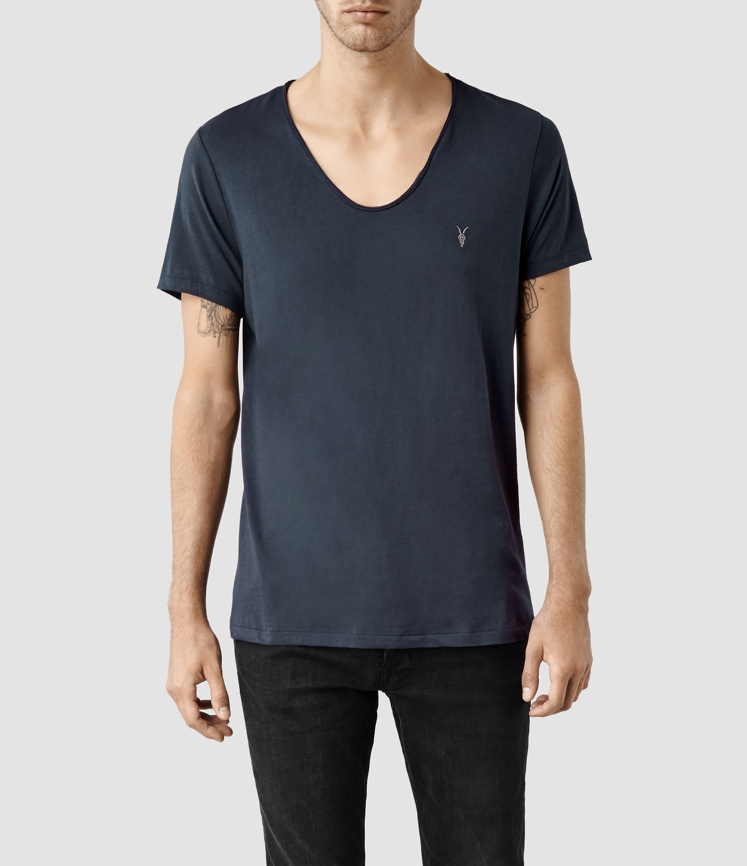 AllSaints Tonic Scoop T-Shirt in Blue for Men | Lyst