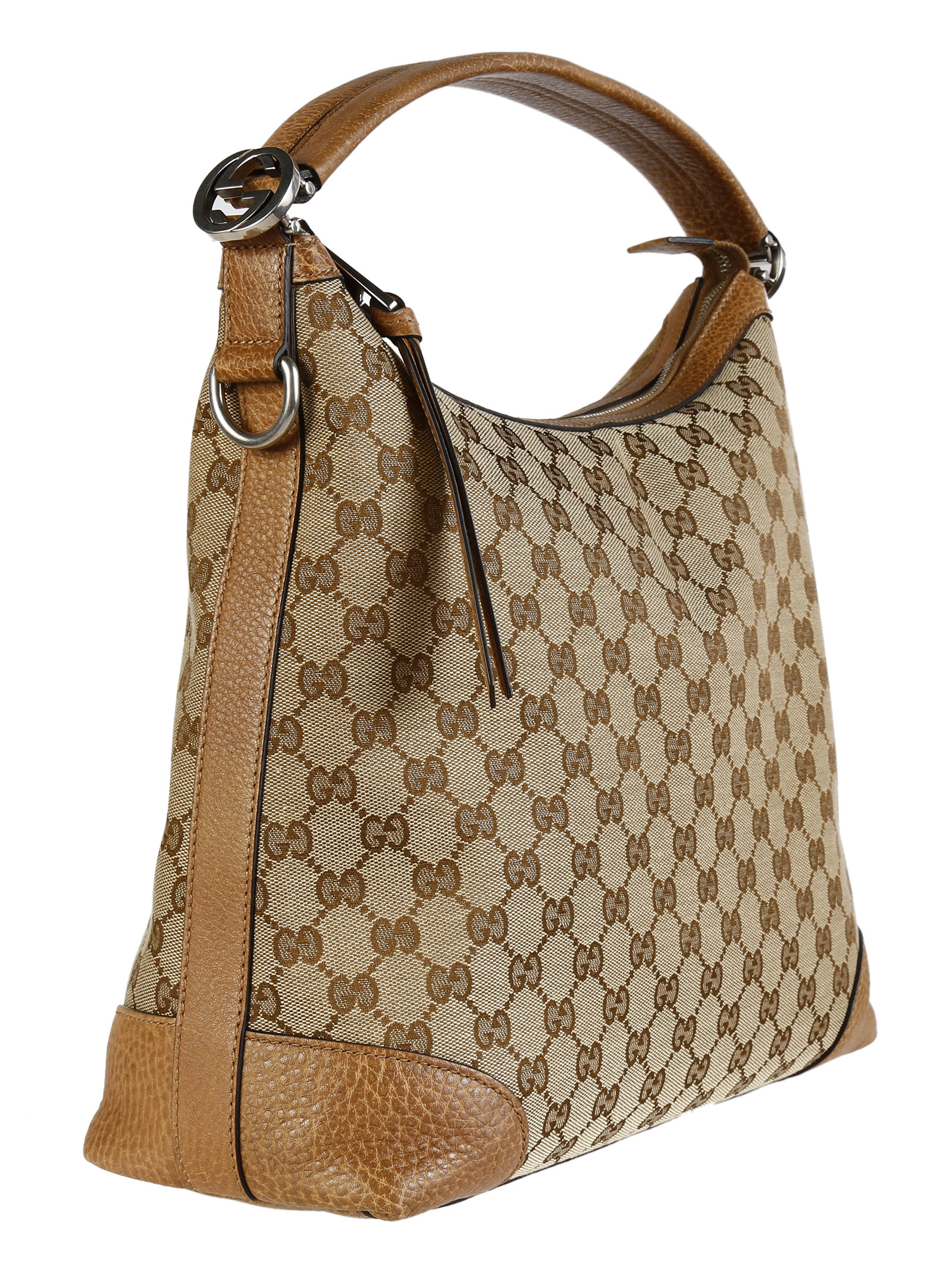 Gucci Original Gg Miss Gg Small Hobo Bag in Beige (Beige Ebony/Old Natural) | Lyst