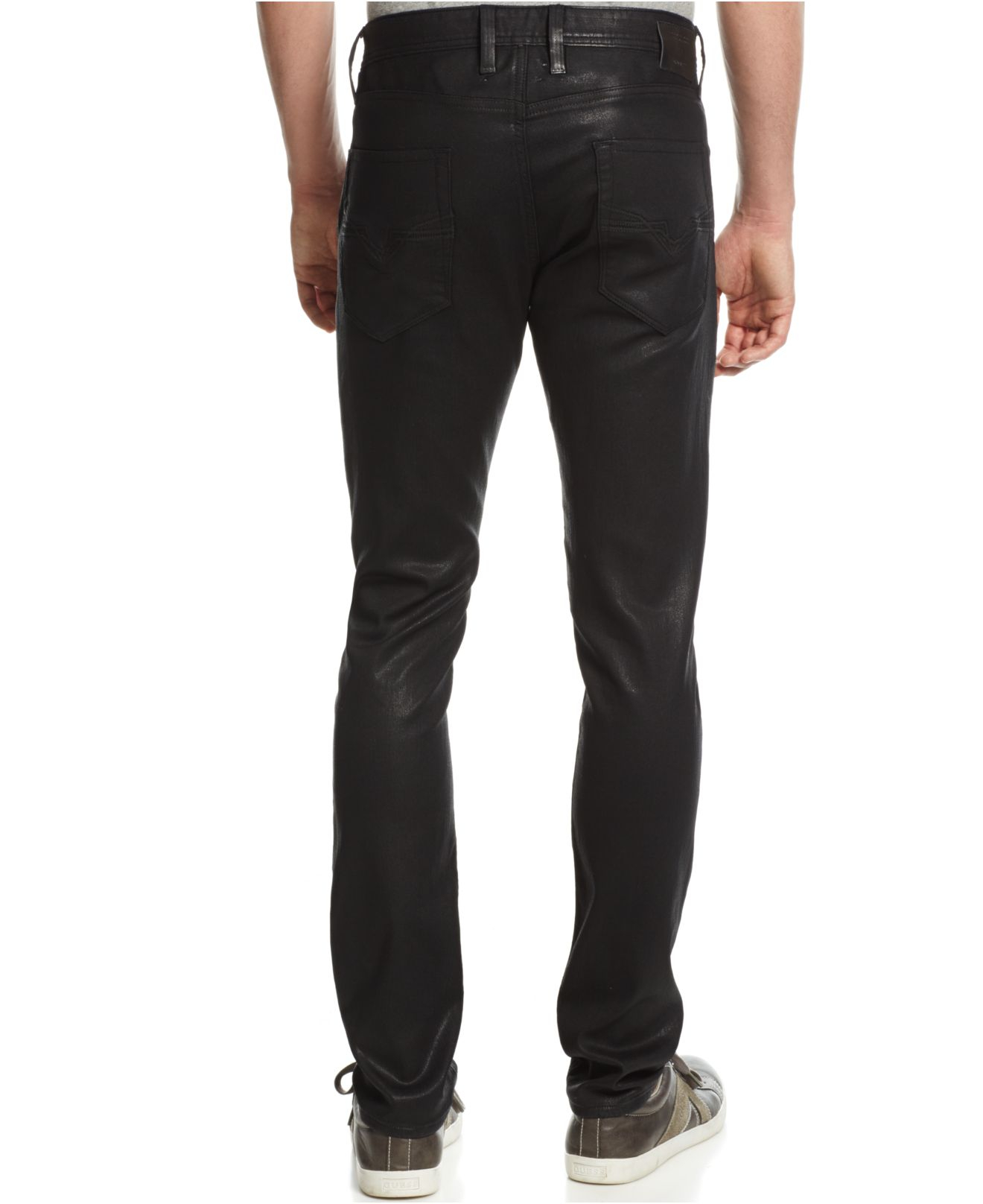 Guess black ripped jeans Clearance