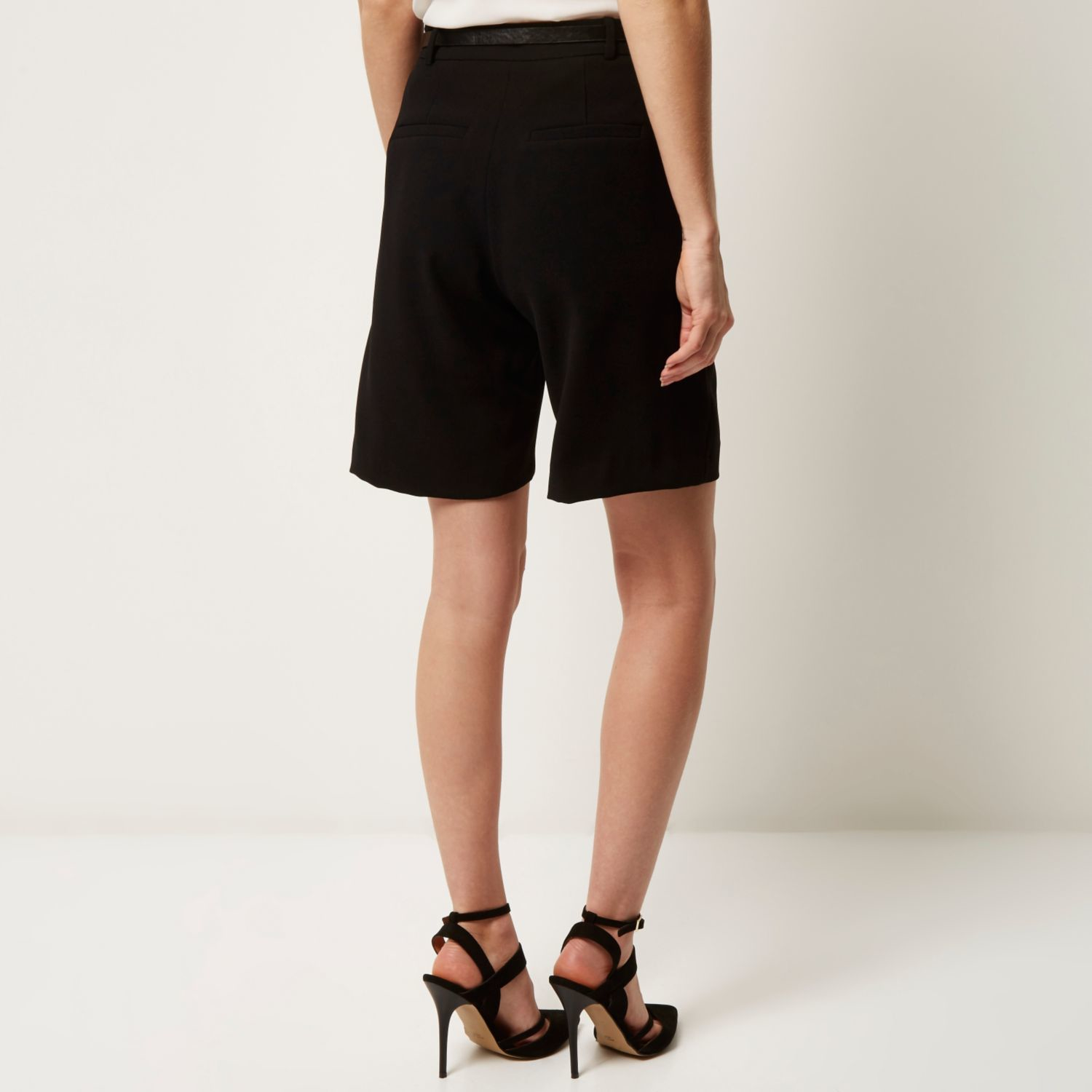 Womens black city shorts clearance