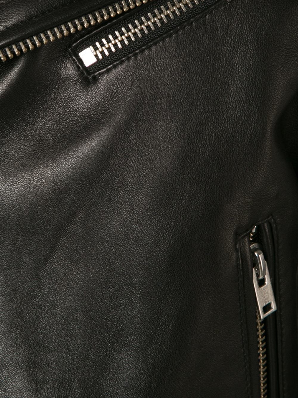Iro Gant Leather Belted Biker Jacket In Black Lyst