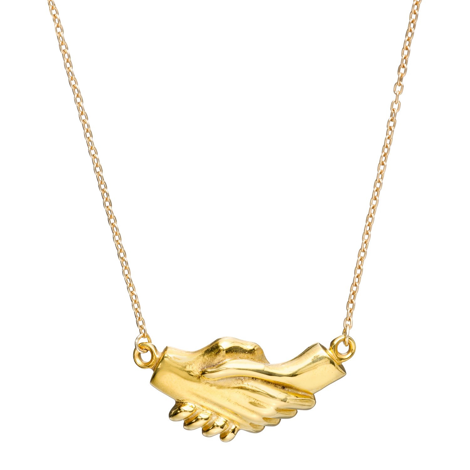 Hand gold necklace Clearance