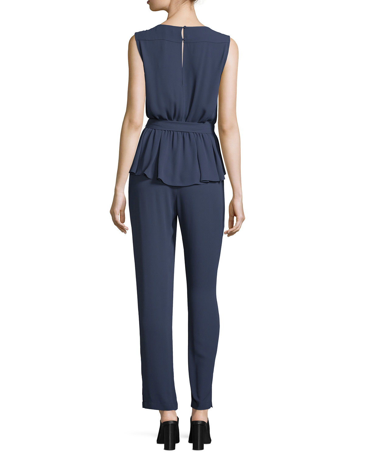 bcbg blue jumpsuit