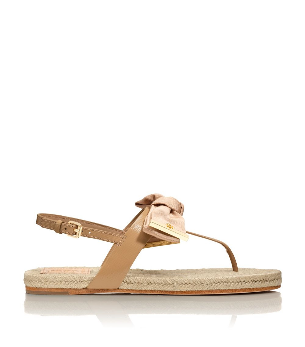 Tory Burch Penny Flat Thong Sandal in Pink - Lyst
