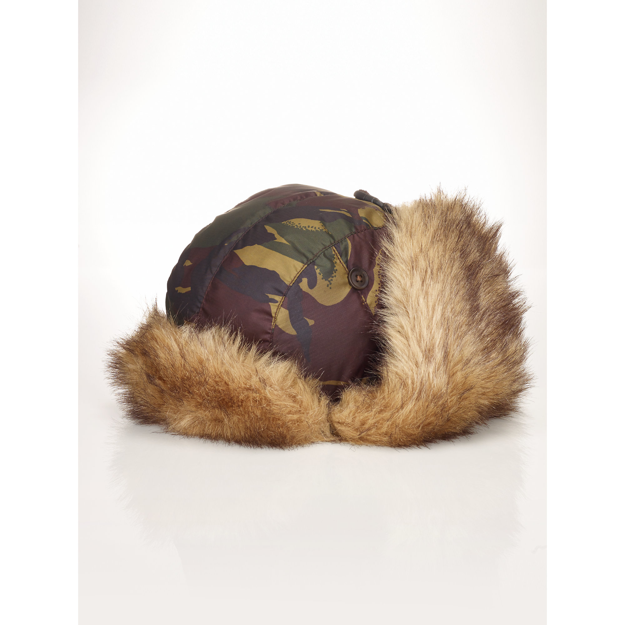 Polo Ralph Lauren Camouflage Trapper Hat in Green | Lyst