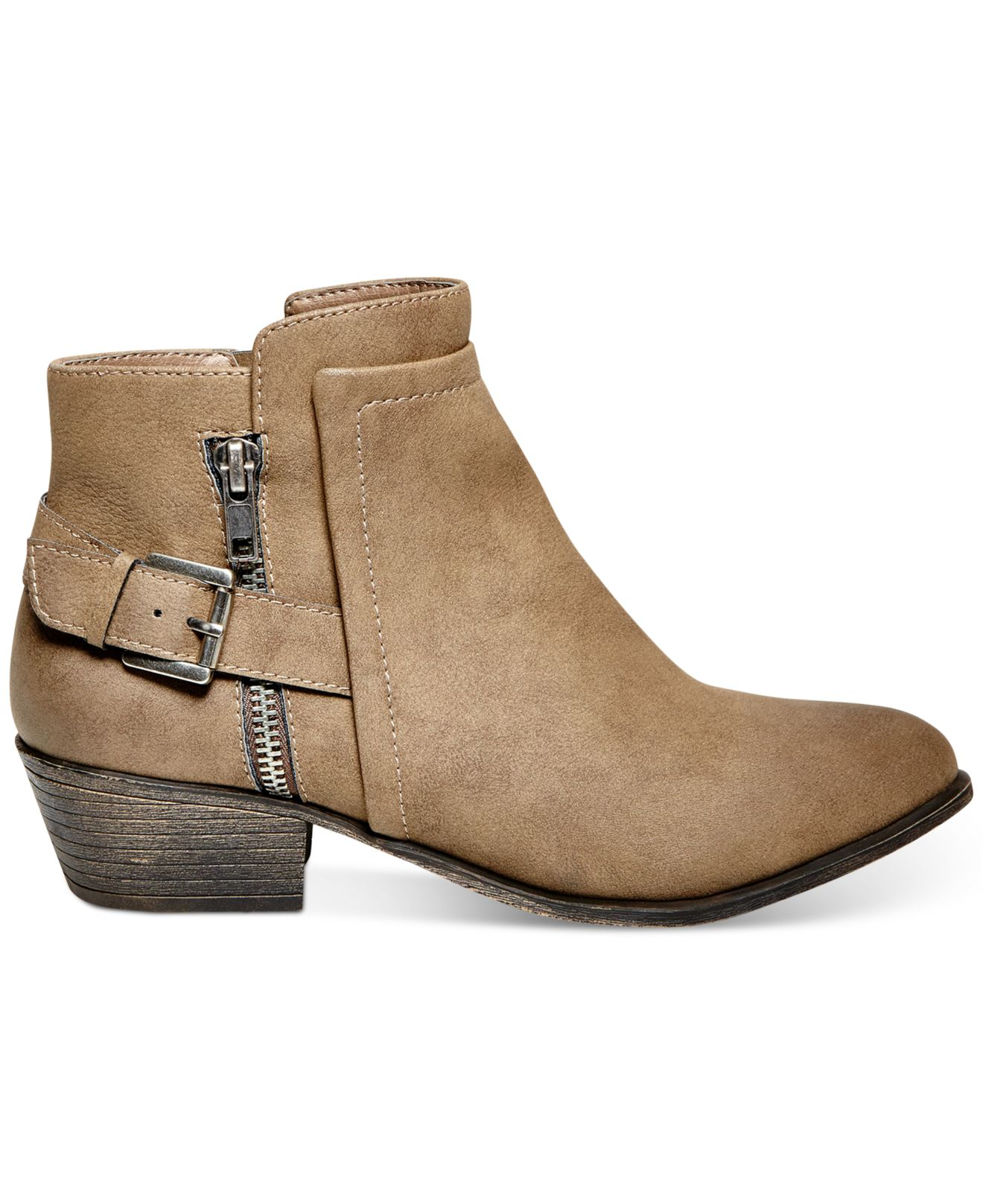 Madden Girl Hunttz Ankle Booties in Stone (Brown) Lyst