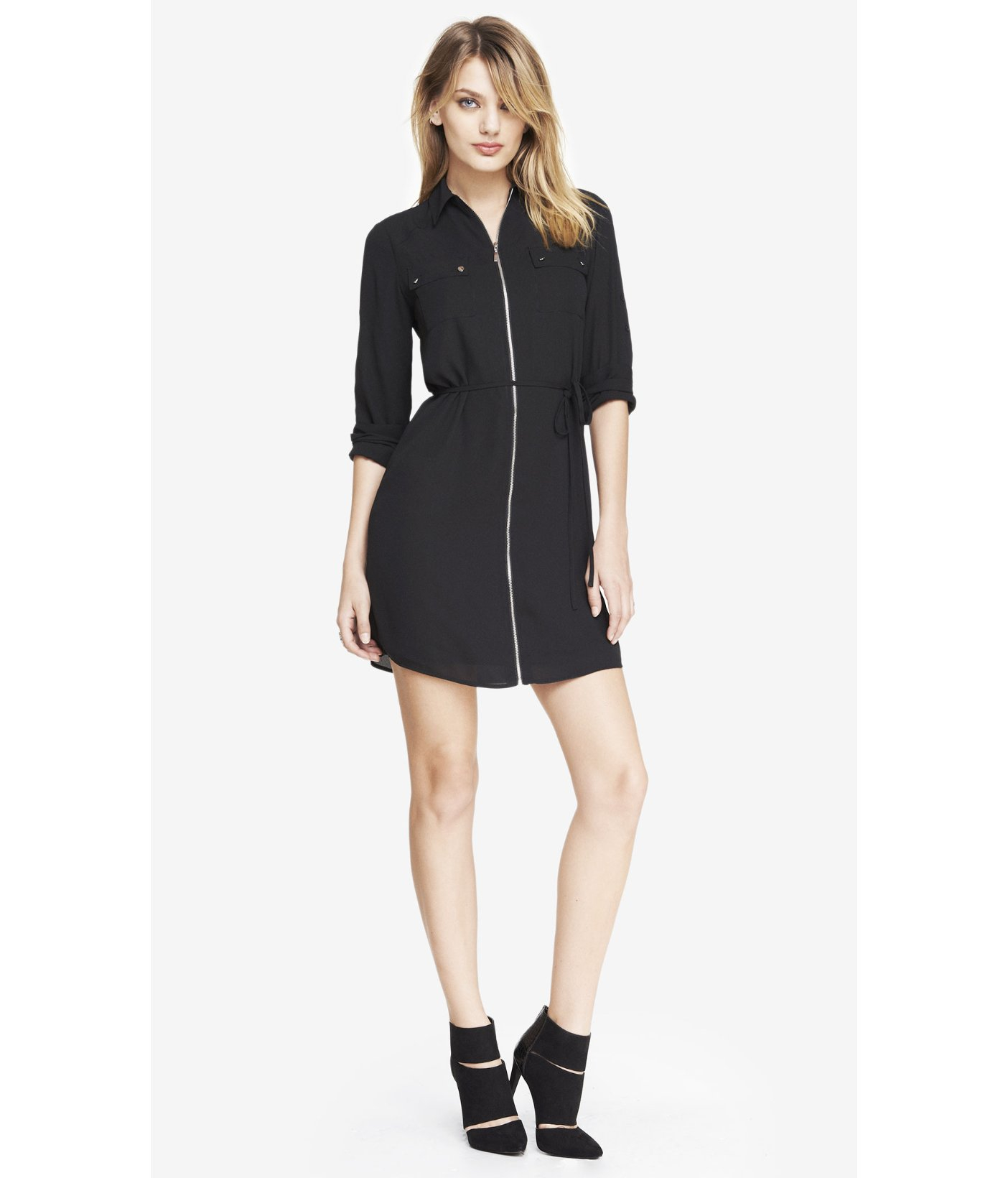 Zip shirt dress Outlet