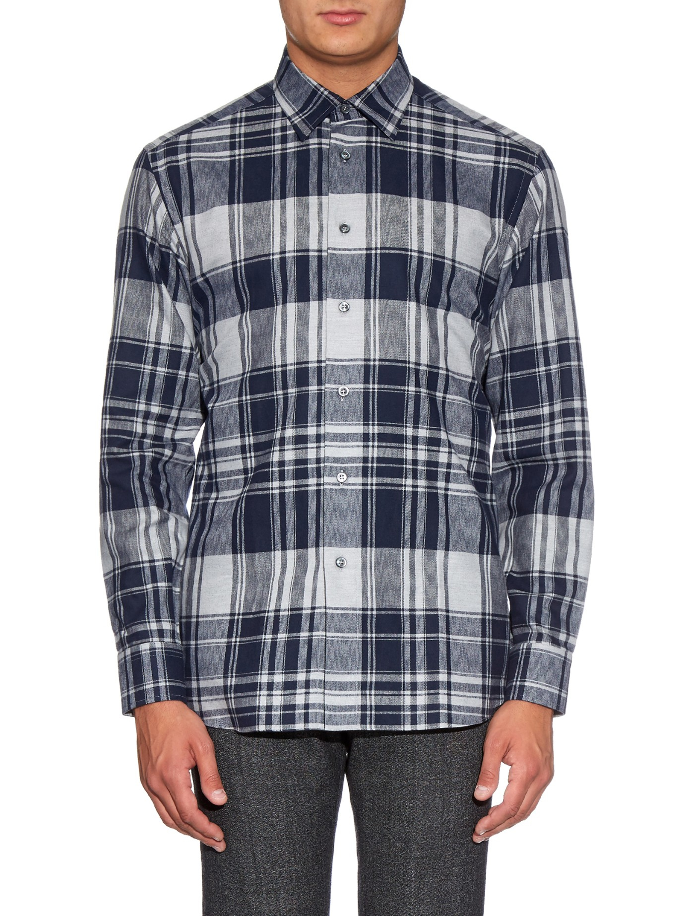 fox checked shirt