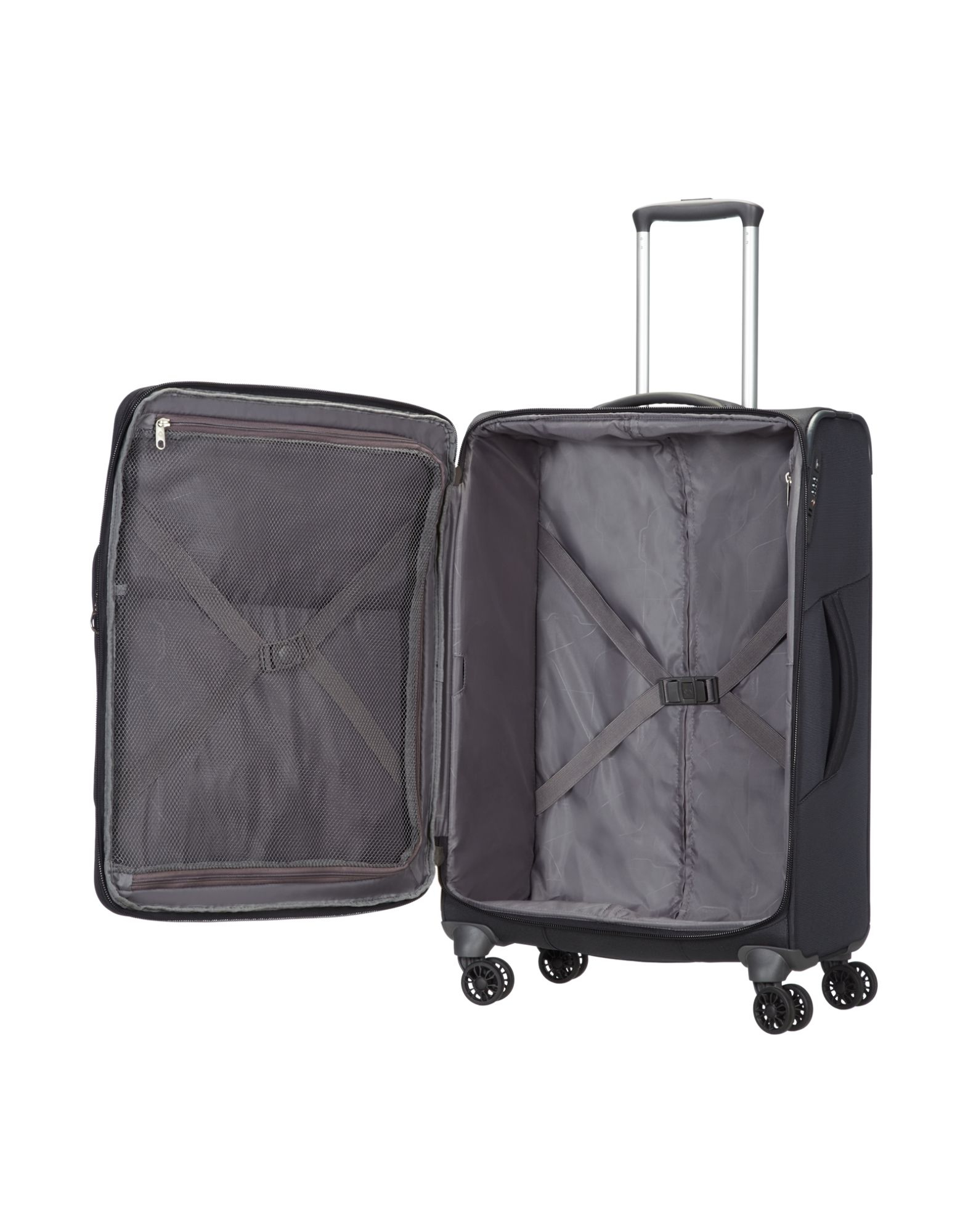 Samsonite Synthetic Wheeled Luggage in Black for Men Lyst