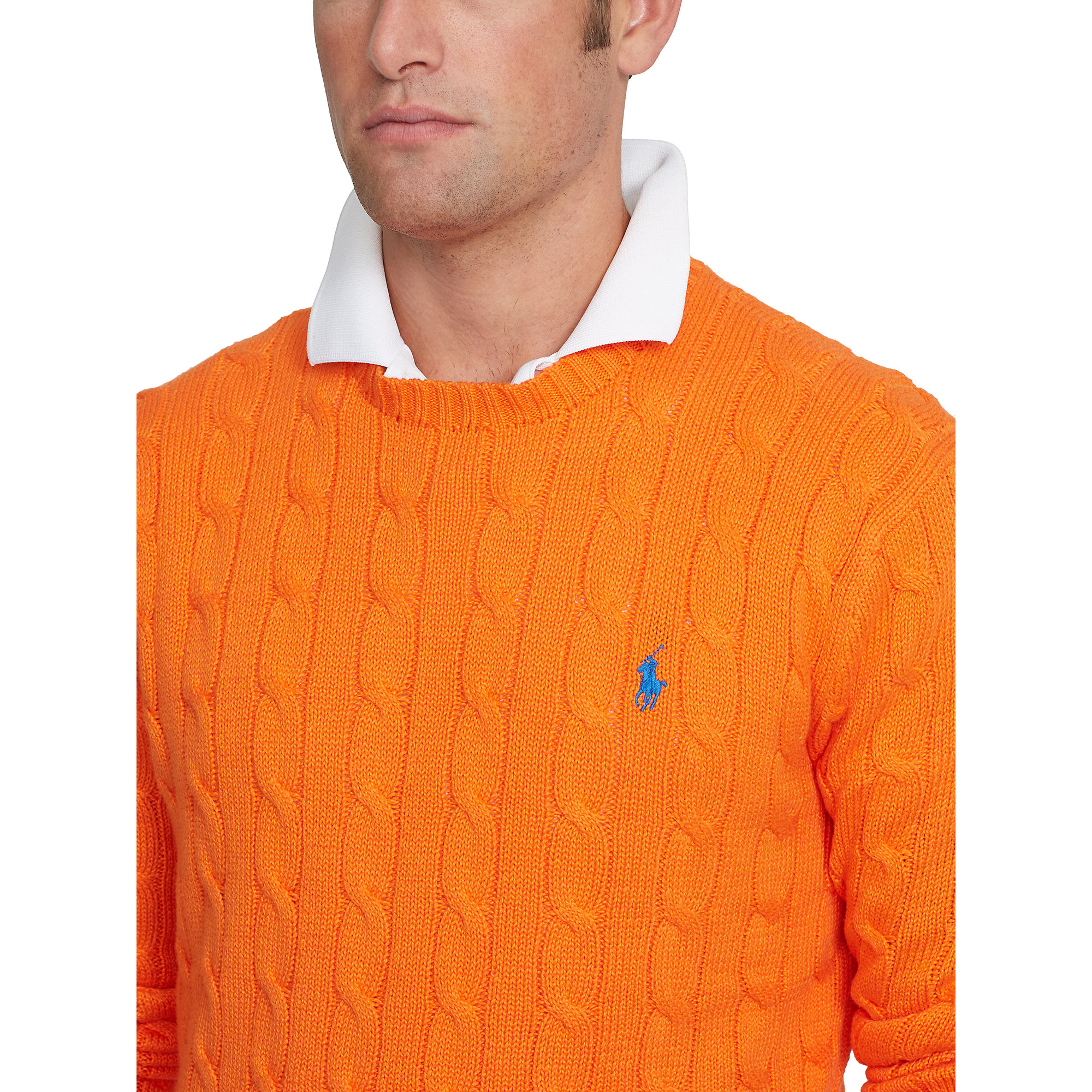 polo orange sweater