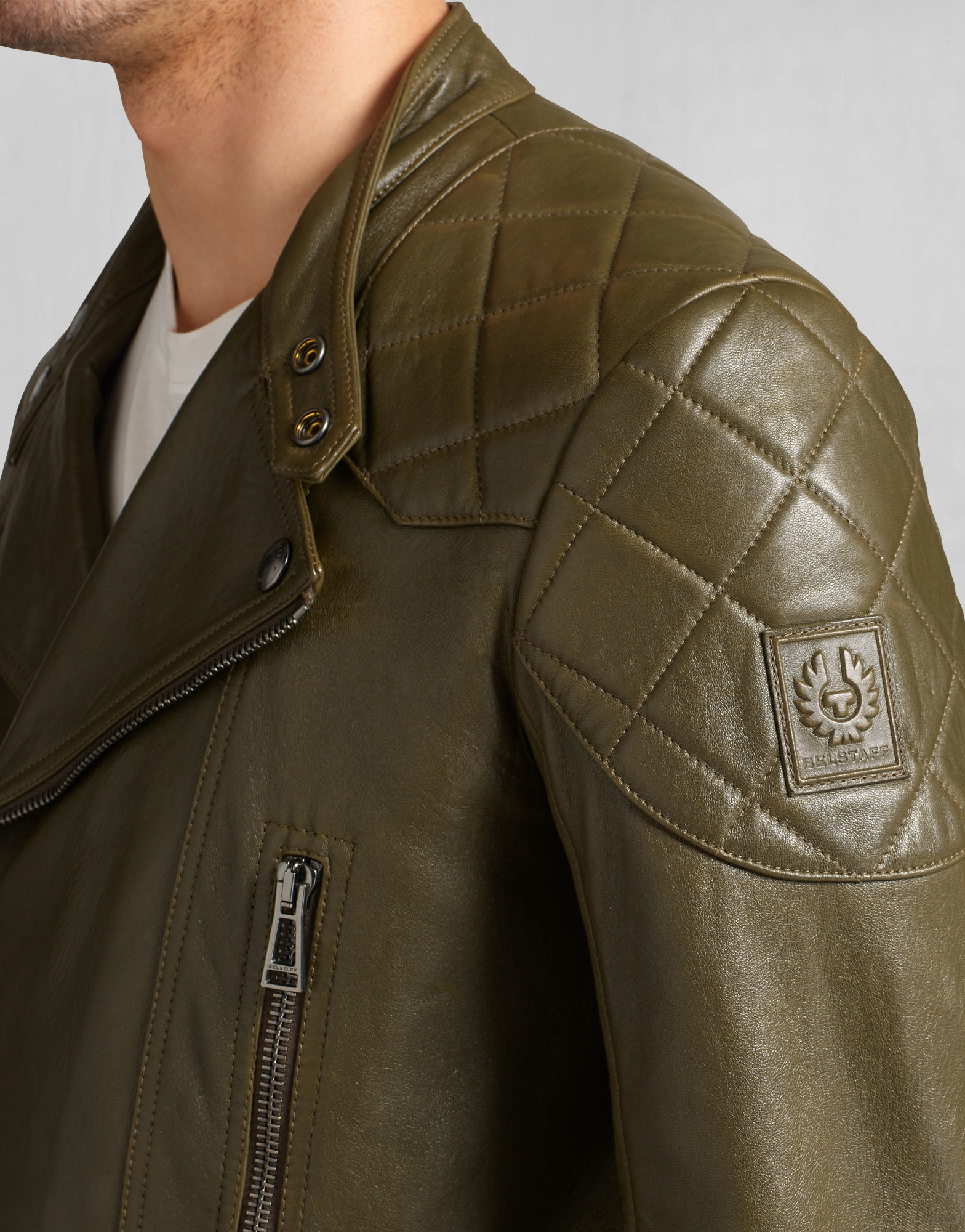 Belstaff Green Leather Jacket Flash Sales, SAVE 60% - silvavaldes.es