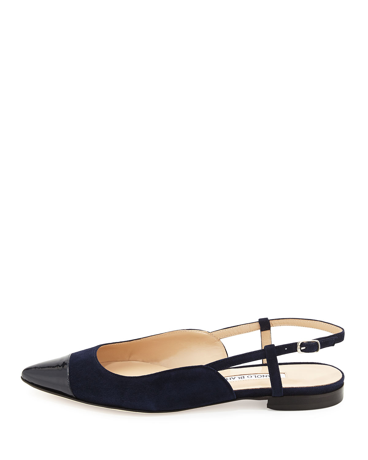 blue slingback flats