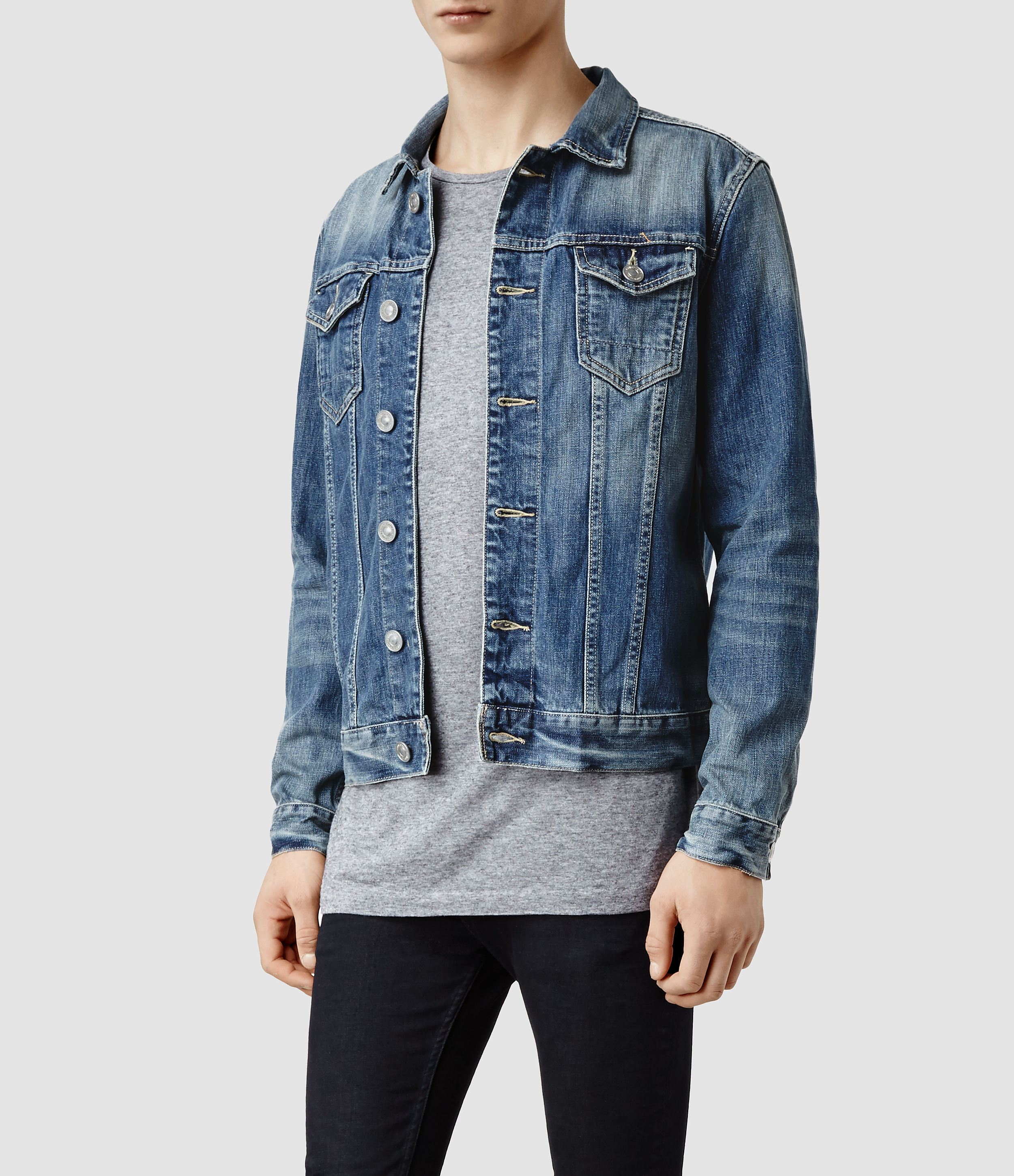 allsaints jean jacket