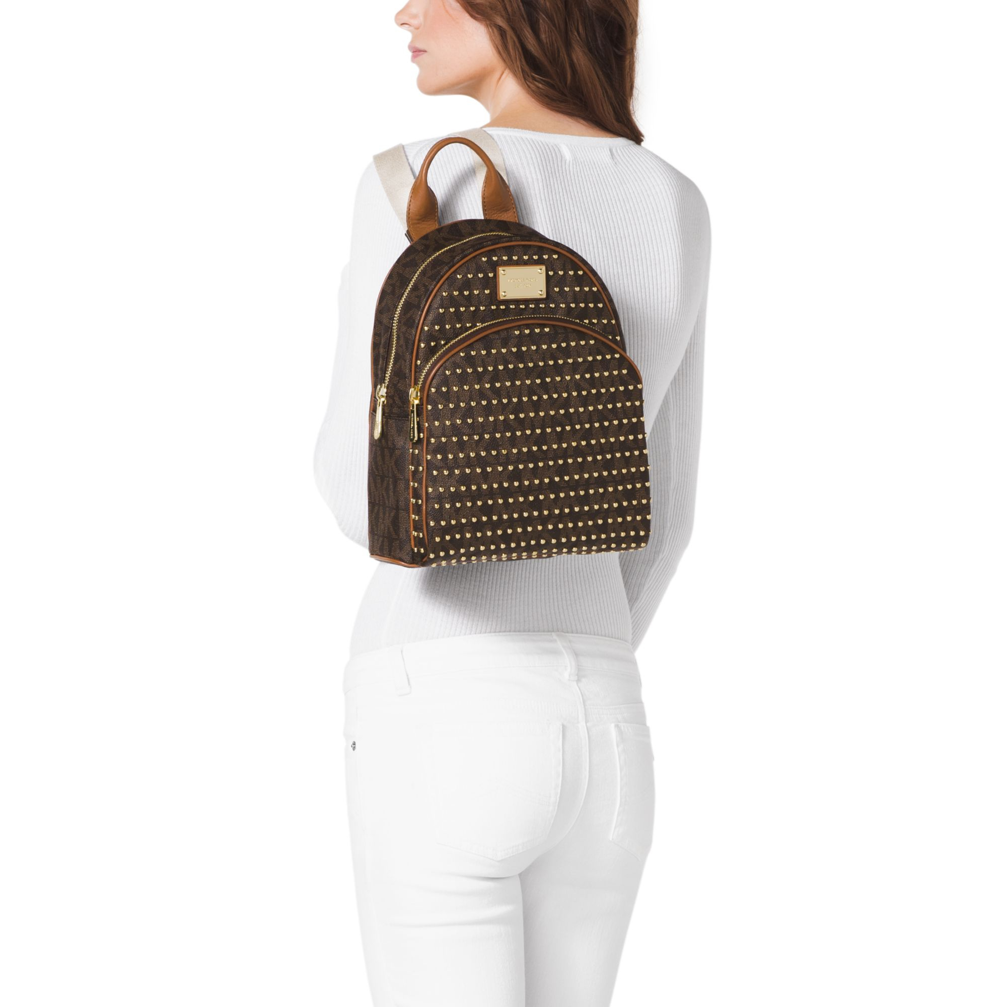 michael kors abbey jet set backpack