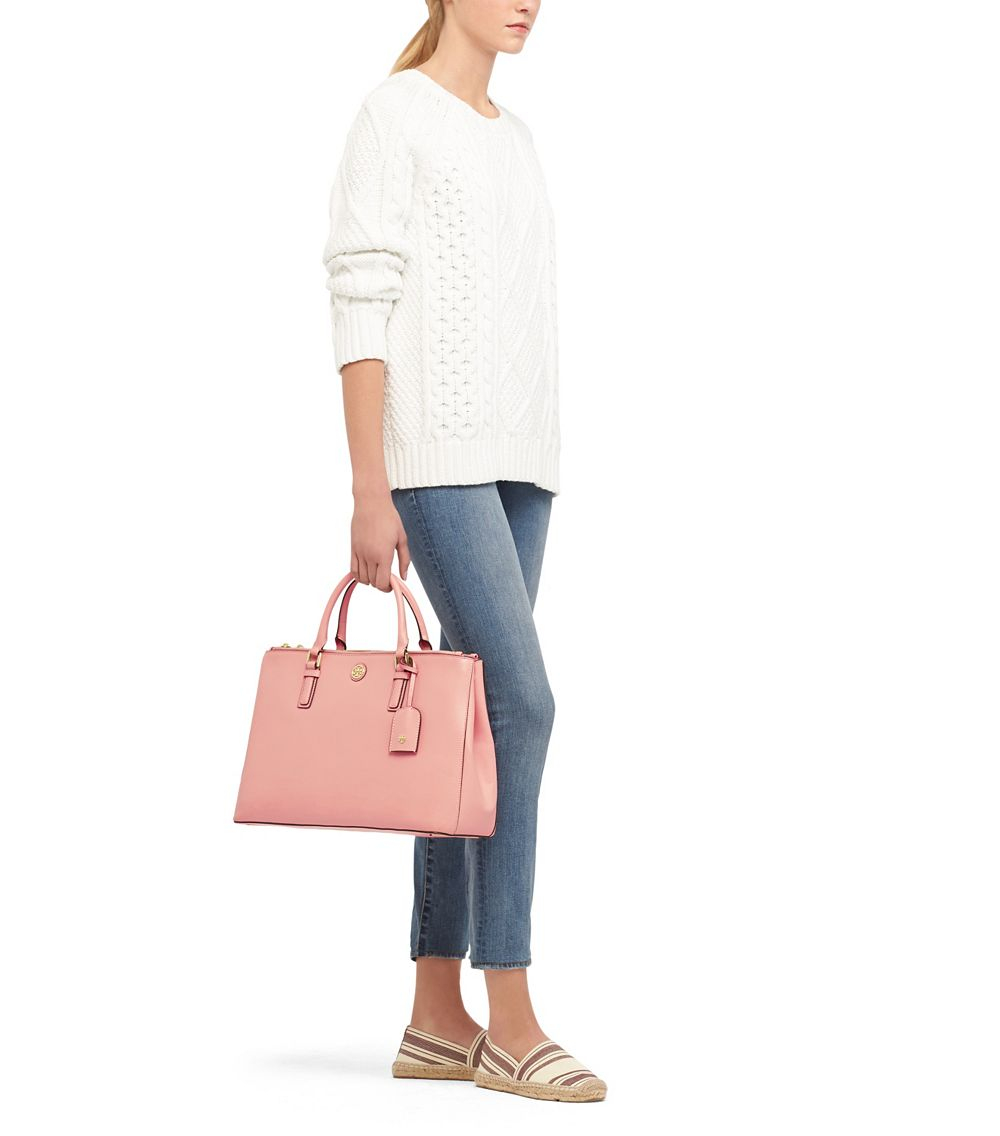 tory burch robinson double zip