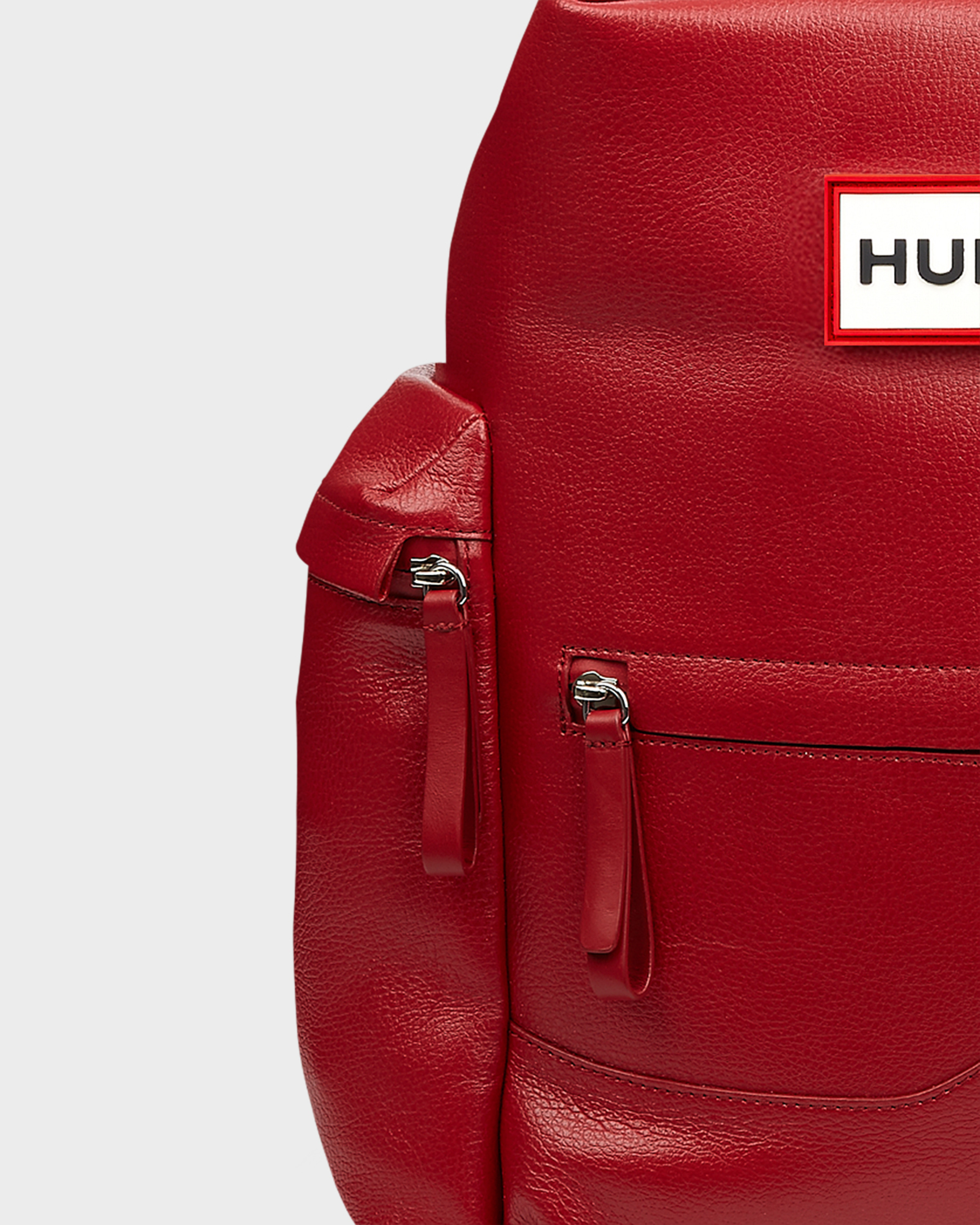 Lyst - Hunter Original Top Clip Leather Backpack in Red for Men