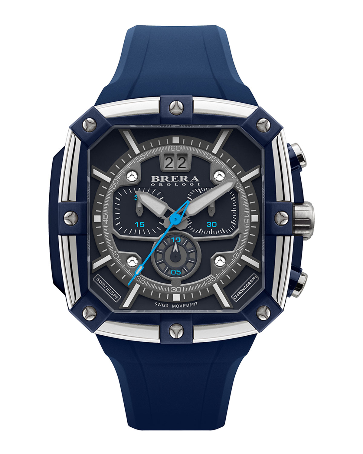 Brera orologi Supersportivo Square Watch in Blue for Men | Lyst