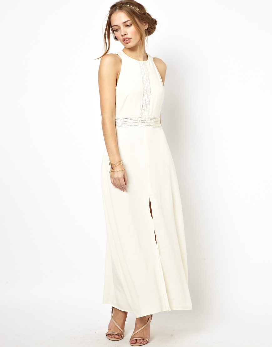 high neck maxi dress