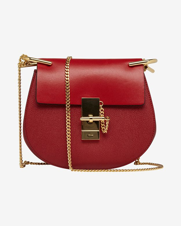 Lyst Chloé Drew Saddle Bag Red In Gallery