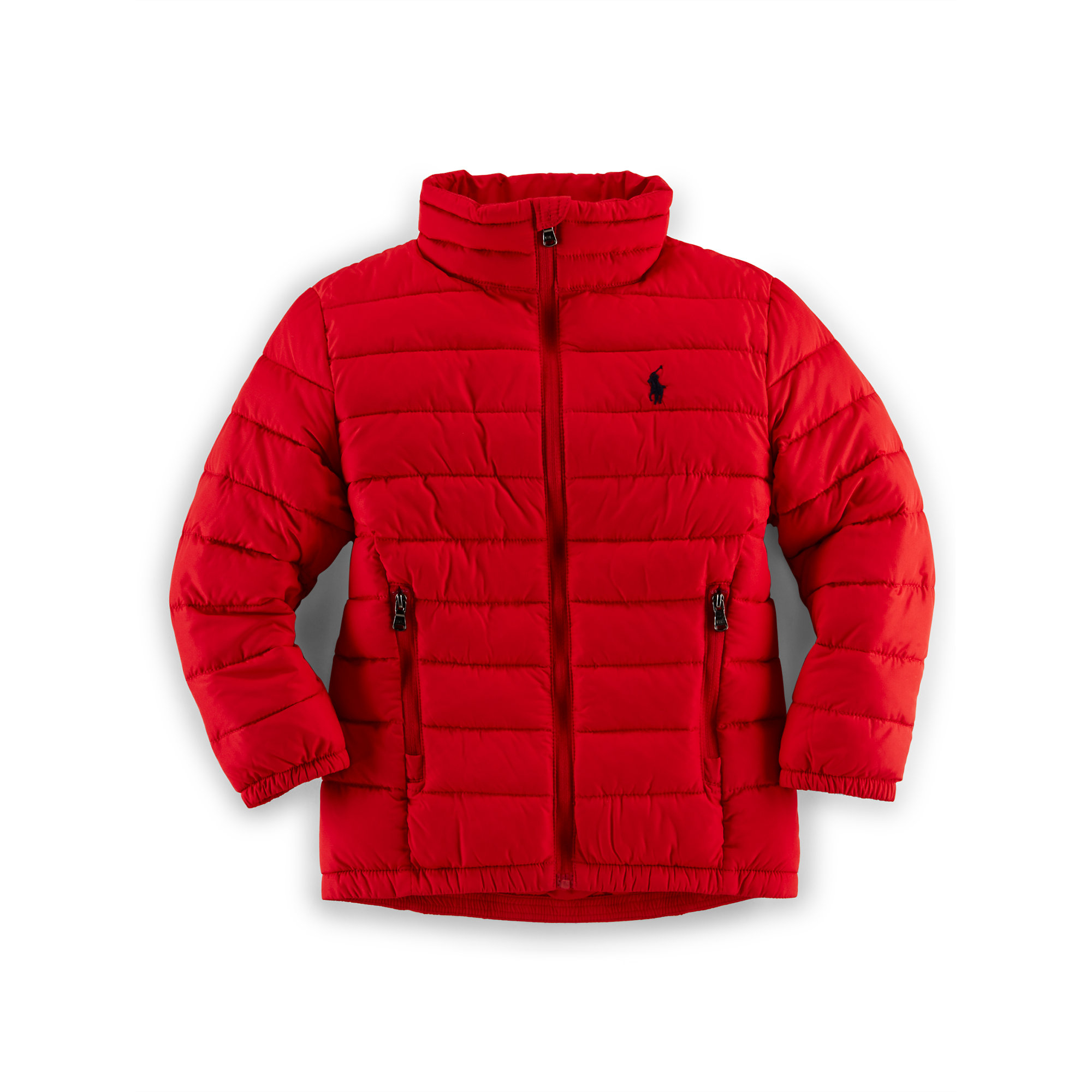 ralph lauren red puffer jacket women's