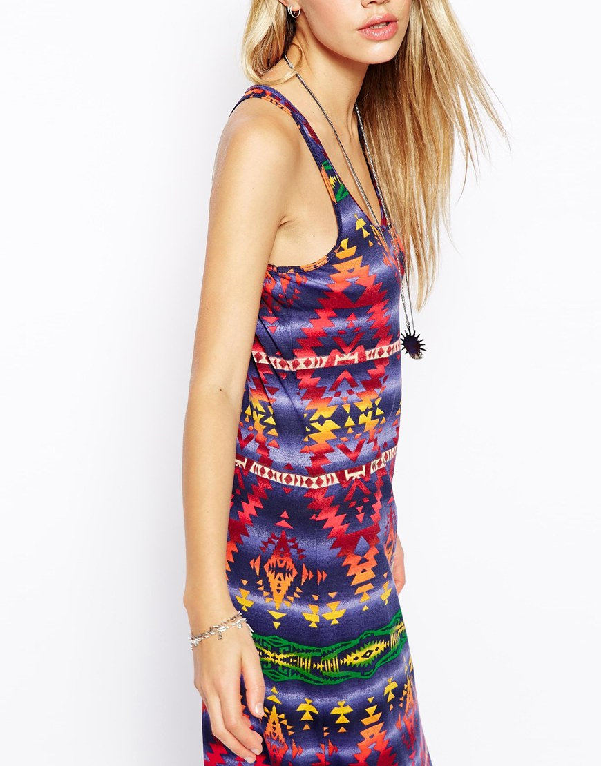 Denim & Supply Ralph Lauren Aztec Print Maxi Dress in Purple | Lyst