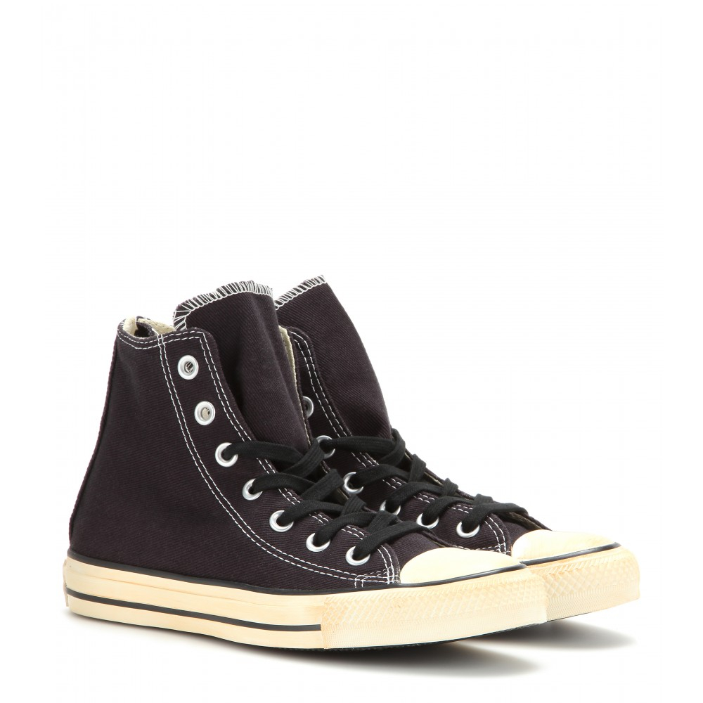 Converse Chuck Taylor Back Zip High-Top Sneakers in Black | Lyst سض