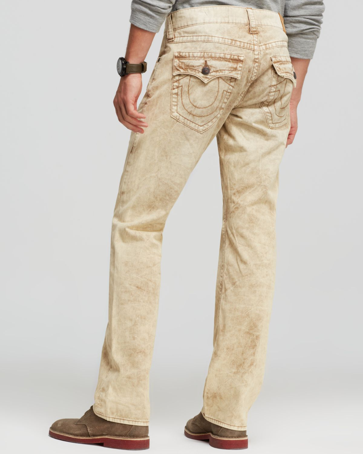 beige true religion jeans