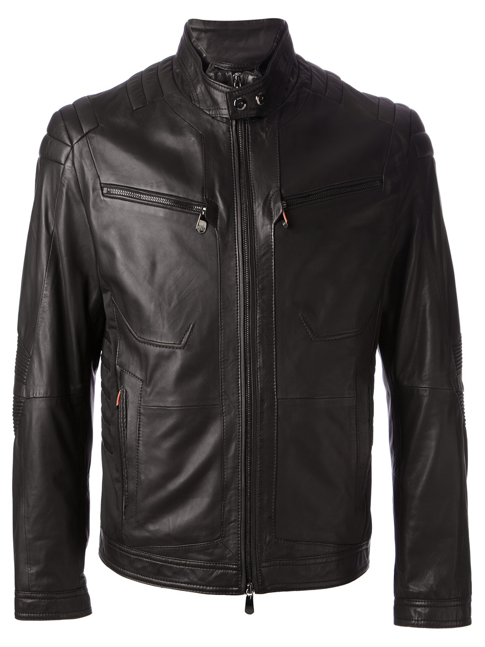 BOSS by Hugo Boss Nogaro Leather Jacket in Black for Men - Lyst