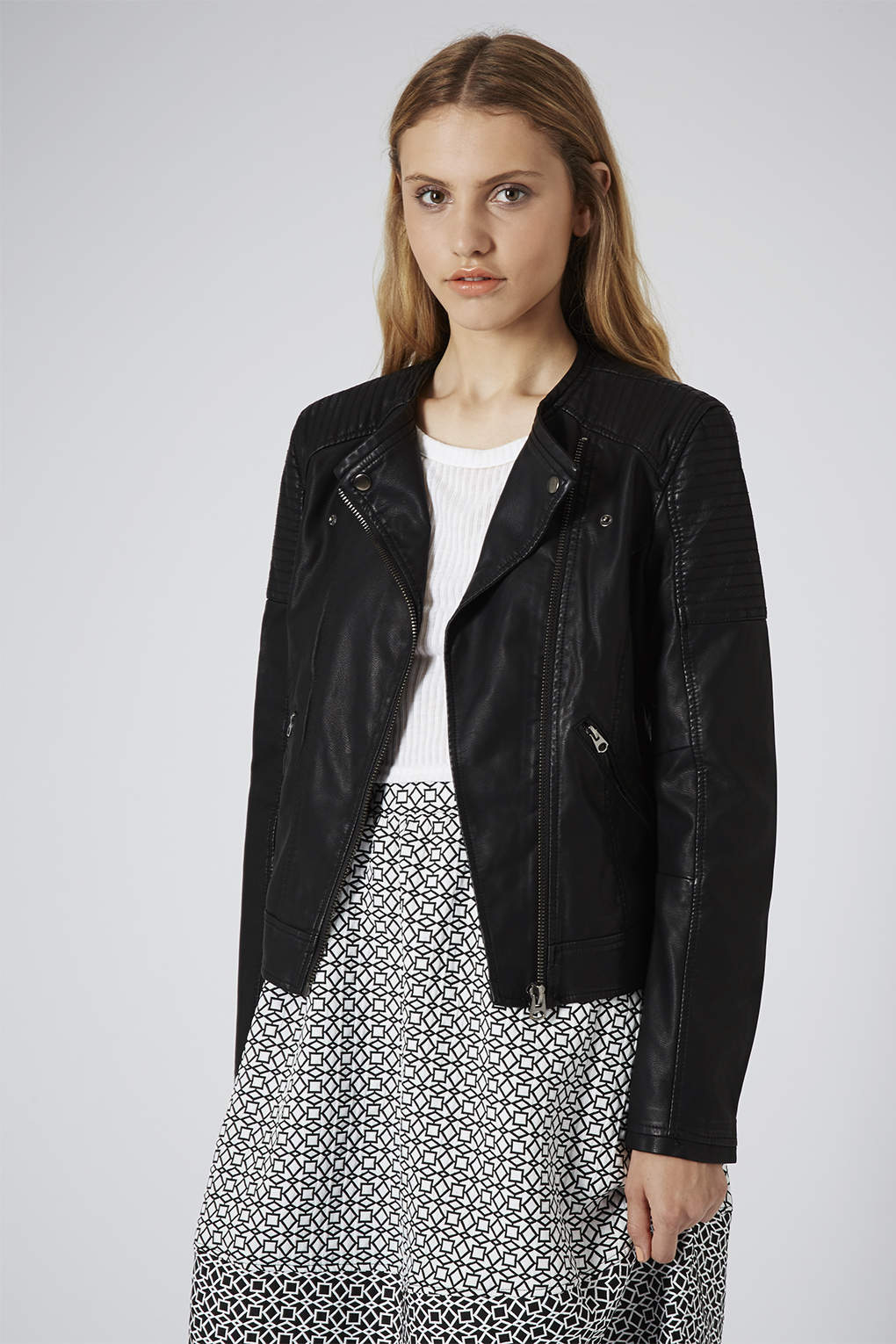 Topshop faux leather jacket Topshop faux leather jacket