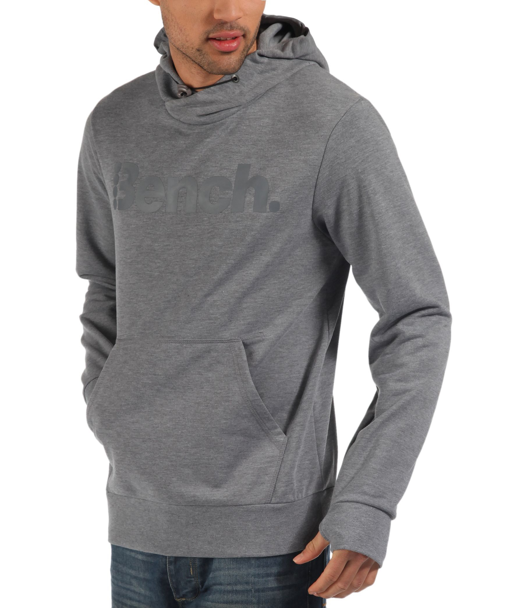 Bench Felsic Graphic Crew Neck Pull Over Hoodie in Gray for Men (Mid ...