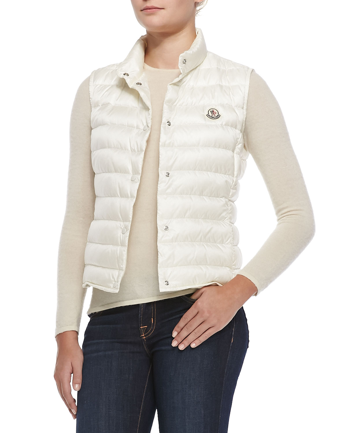 michael kors vest womens white