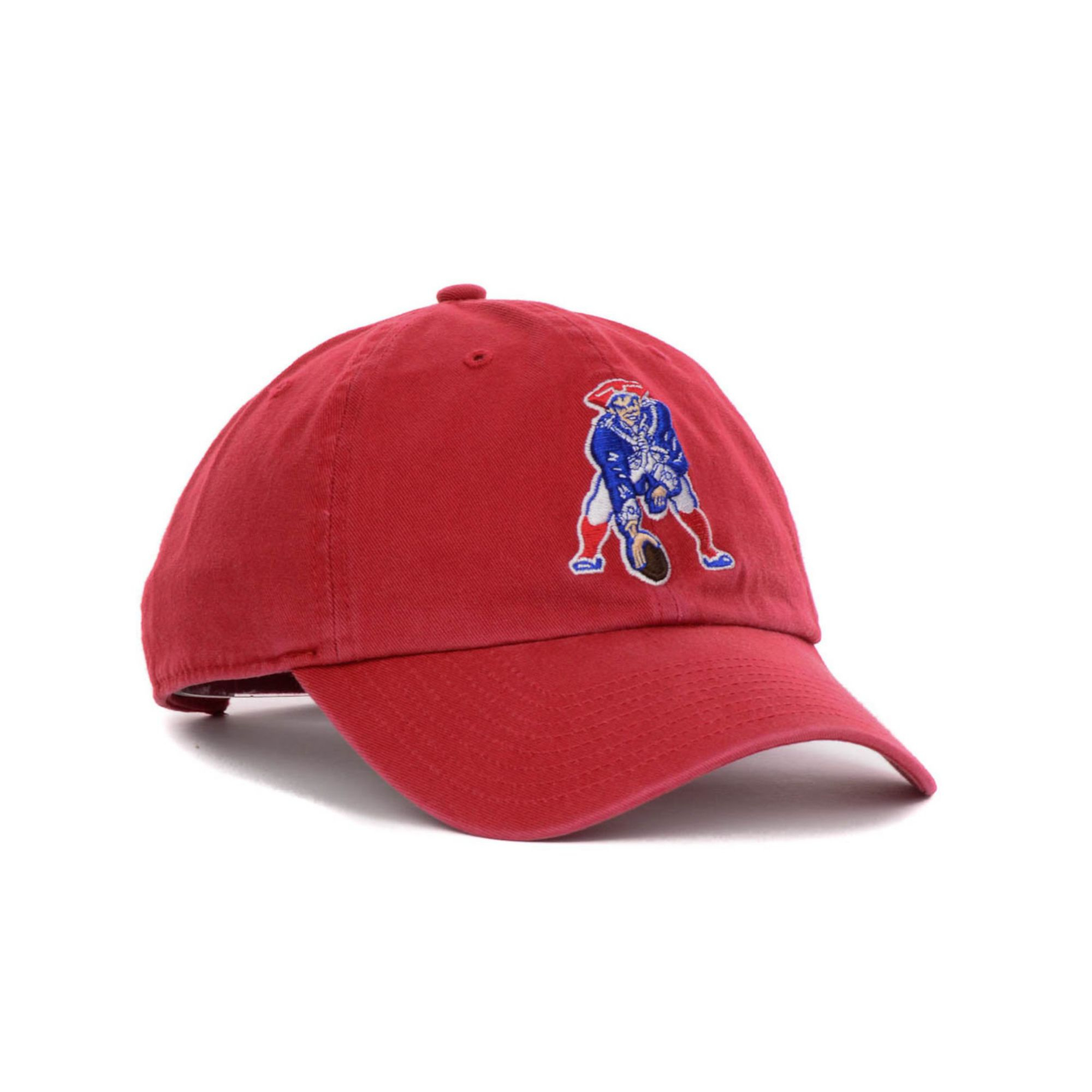47 brand New England Patriots Clean Up Cap in Red for Men | Lyst